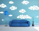 Clouds and Birds Nursery Vinyl Decal Children Sticker